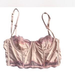Victoria's Secret Blush Lace Trim Bra
